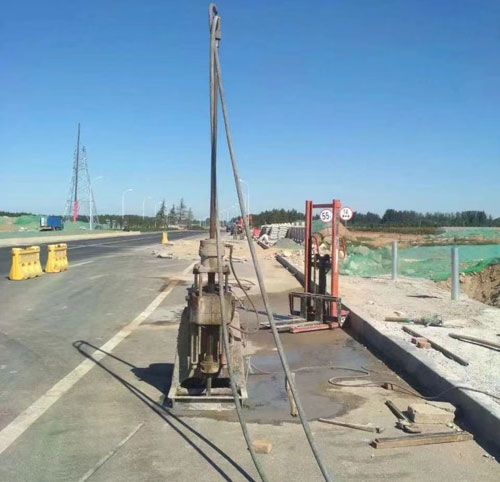 浑南公路高聚物注浆加固